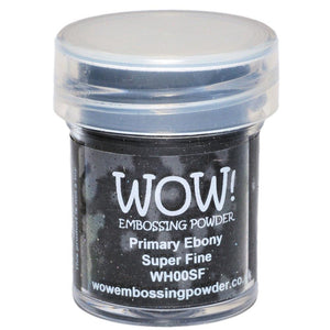 WOW! Embossing Powder Super Fine 15ml - Primary Ebony