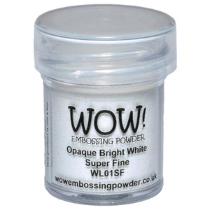 WOW! Embossing Powder Super Fine 15ml - Opaque Bright White