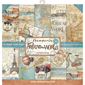 Paper Pad 12x12 Doble Cara - Around the World - Stamperia