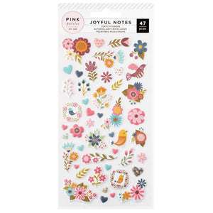 Puffy Stickers - Joyful Notes - Pink Paislee