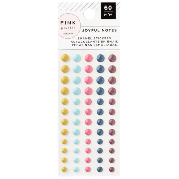 Enamel Dots - Joyful Notes - Pink Paislee