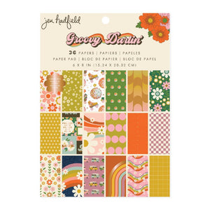 Pad de Papeles 6x8 - Groovy Darlin' - Jen Hadfield