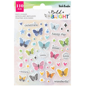 Mini Puffy Stickers - Bold And Bright - Vicki Boutin