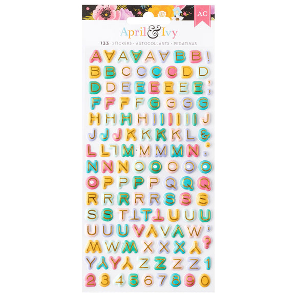Letras Puffy - April & Ivy - American Crafts