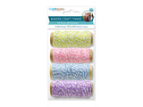 Hilos Twine Pastel - 4 Carretes (4x10m) - Craft Medley