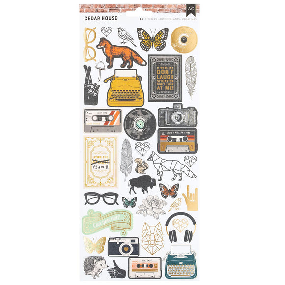 Sticker 6x12 - Cedar House - American Crafts