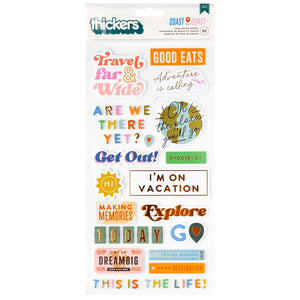 Thickers de Frases - Coast to Coast - American Crafts