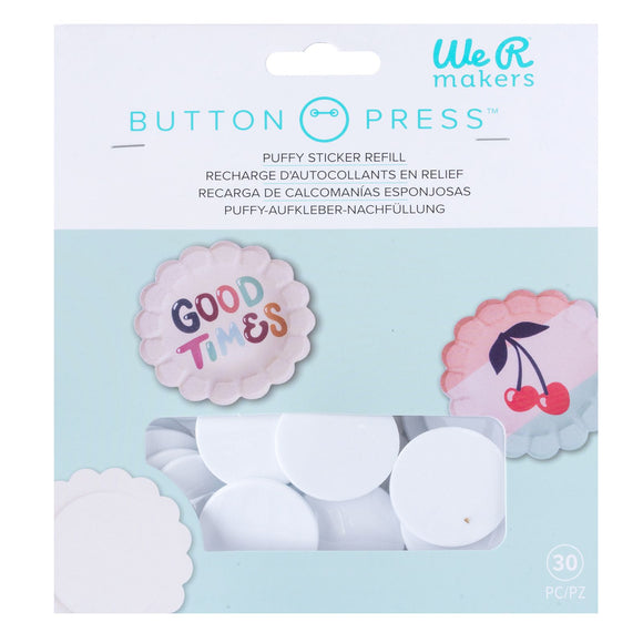 Puffy Sticker Refill (30 piezas) - Button Press - WeR