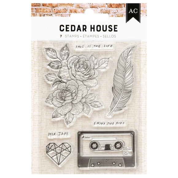 Juego de Sellos - Cedar House - American Crafts