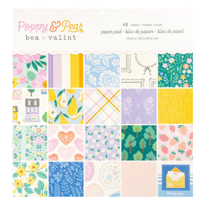 Pad de Papel 12x12 - Poppy & Pear - Bea Valint