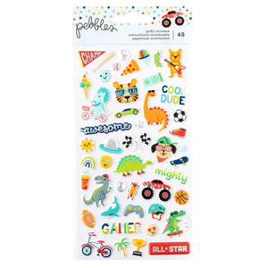 Puffy Stickers - Cool Boy - Pebbles