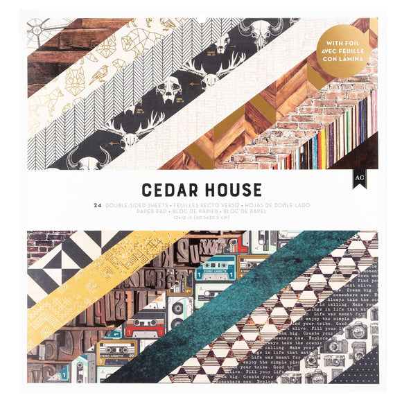 Pad de Papeles 12 x 12 - Cedar House - American Crafts