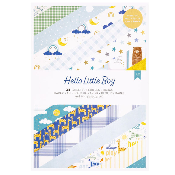 Pad de Papeles 6x8 - Hello Little Boy - American Crafts