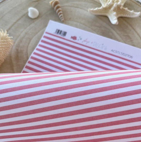 Tela de Encuadernar Listas de Playa - Playa o Piscina - Alúa Cid