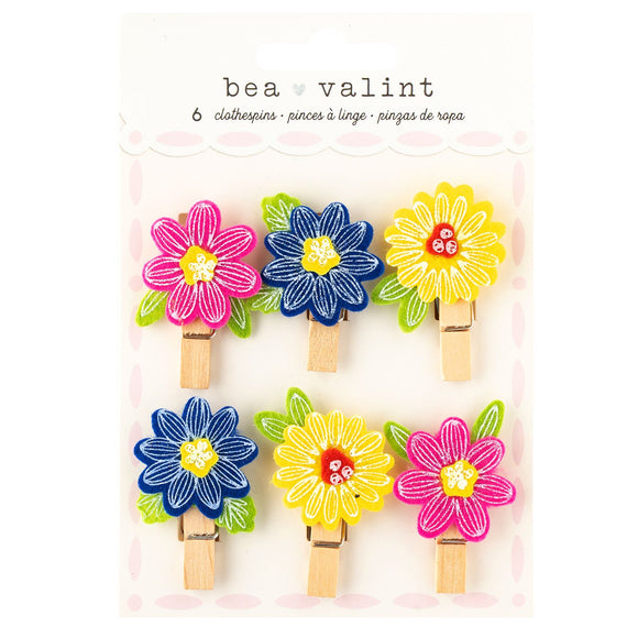 Horquillas con Flores de Fieltro - Poppy & Pear - Bea Valint