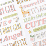 Thickers de Frases 6x12 - Hello Little Girl - American Crafts