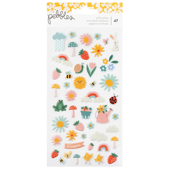 Puffy Stickes  - Sunny Blooms - Pebbles