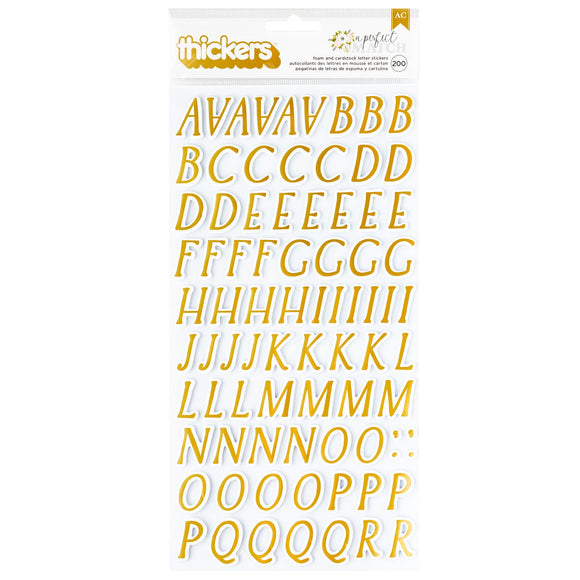 Letras Thickers - A Perfect Match - American Crafts