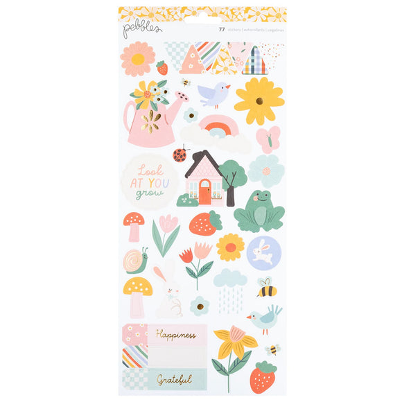 Stickers 6x12 - Sunny Blooms - Pebbles