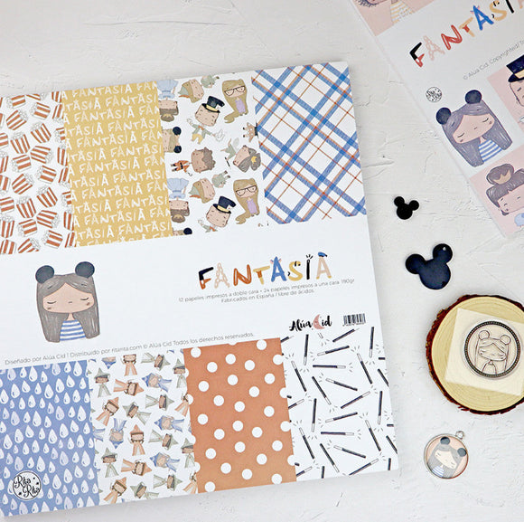 Fantasia Paper Pad 12x12 - Alúa Cid