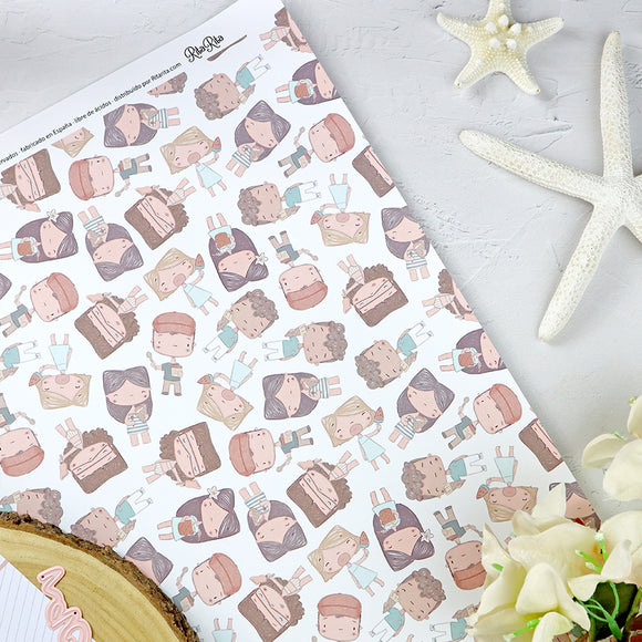 Papel Laminado Popurrí - Hawaii - Alúa Cid