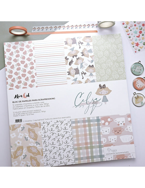 CeliAlice - Paper pad 12x12 - Alúa Cid