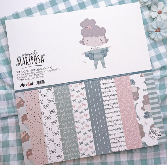 Proyecto Mariposa - Paper pad 12x12 - Alúa Cid