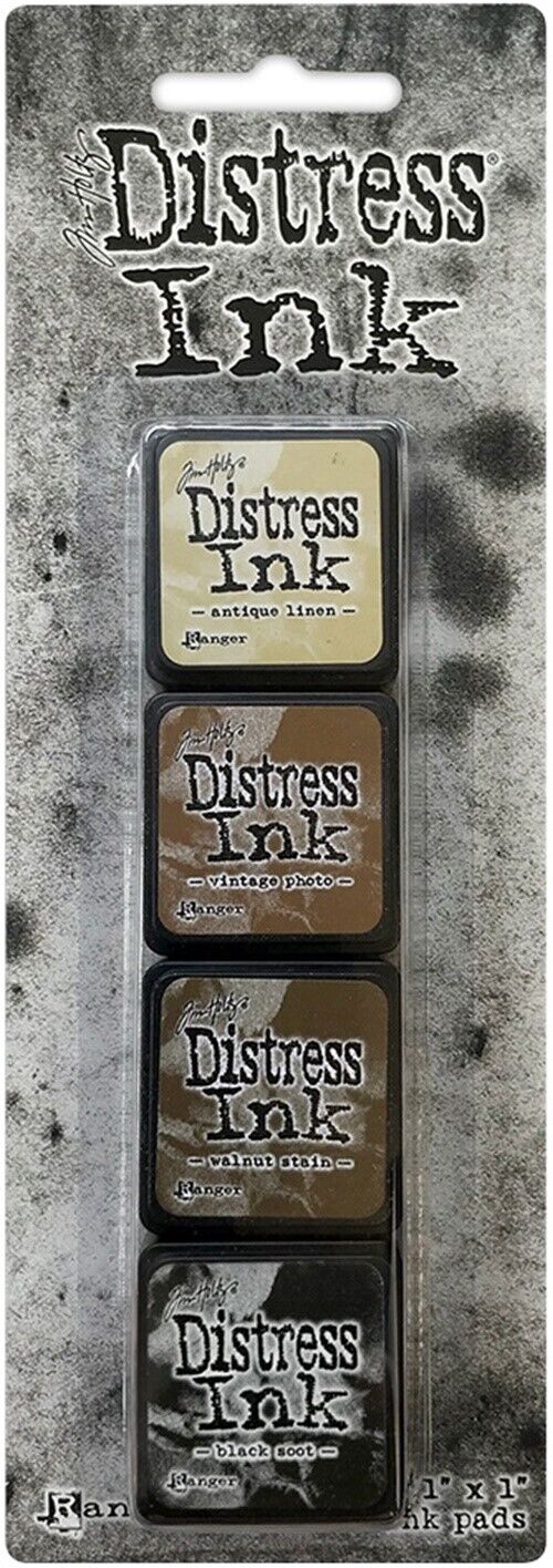 Tintas Distress Mini #3 - Kit de 4 tintas - Ranger