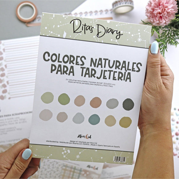 CeliaAlice Bloque de papel sólido texturizado 6