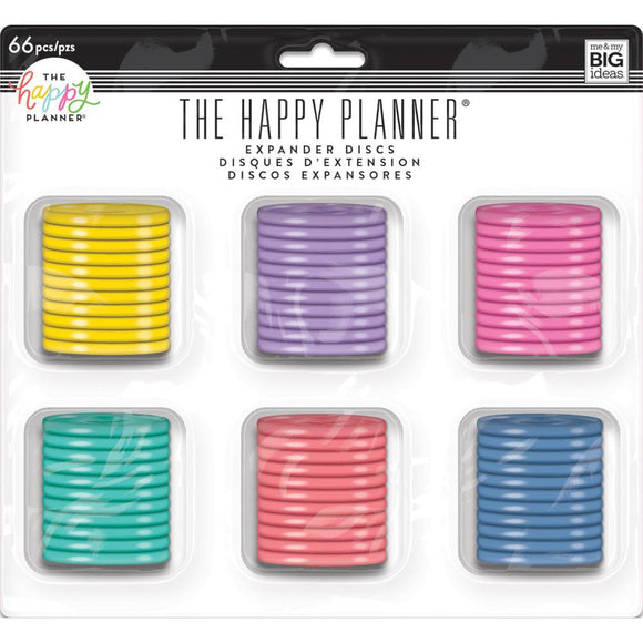 The Happy Planner - Discos Expansores - 66 piezas Surtidas de 1.75