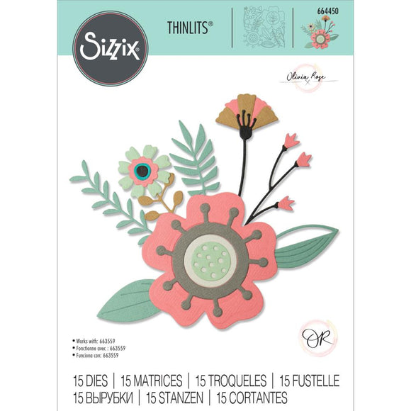 Sizzix Thinlits - Flores Creativas