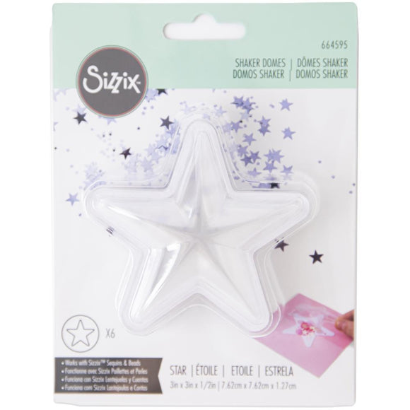 Sizzix - Domos para Shakers - Estrella 3 x 3 x 1/2