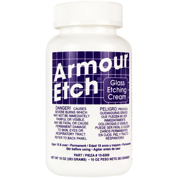 Armour Etch - Glass Etching Cream - Crema para Esmerilar Vidrio - 10 oz