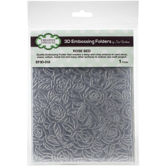 Embossing Folder - Carpeta de Textura - Rose Bed