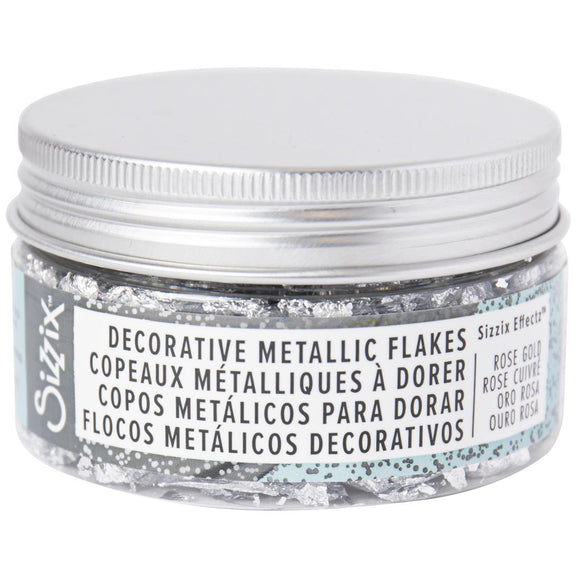 Hojuelas Metálicas Silver - Sizzix Effectz Decorative - 100ml