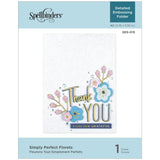 Spellbinders Embossing Folder - Carpeta de Textura Perfect Florets