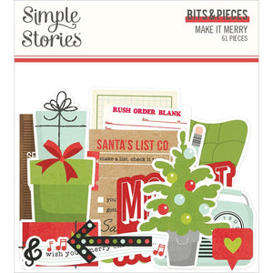 Ephemeras Bits & Pieces - Make It Merry - Simple Stories