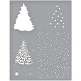 Stencil o Plantilla 8.5x11 - Christmas Tree - Echo Park