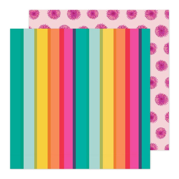 Papel 12x12 Doble Cara - Life is a Party - Rainbow Is A Neutral - Damask Love