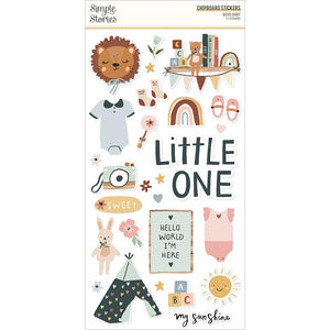 Chipboard Stickers 6X12 - Boho Baby - Simple Stories