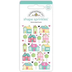 Shape Sprinkles Stickers - Home Sweet Home - My Happy Place - Doodlebug