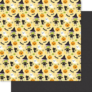 Papel con Diseño 12x12 Individual - Happy Halloween - Spell On You