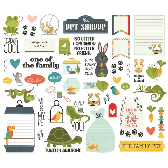 Ephemeras Bits & Pieces - Pet Shoppe - Simple Stories