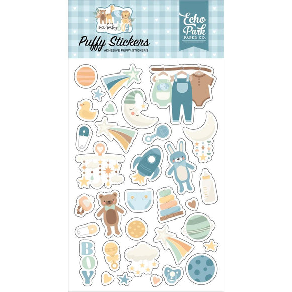 Puffy Stickers - Our Baby Boy - Echo Park