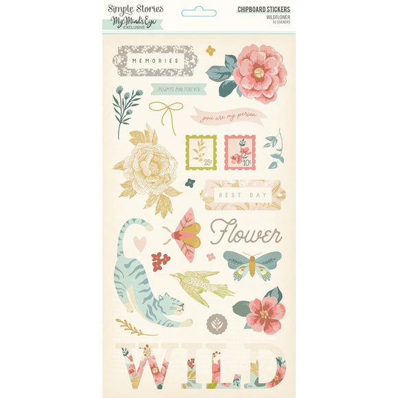 Chipboard Stickers - Wildflower - Simple Stories