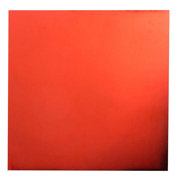 Cartulina Espejo 12x12 - Rojo