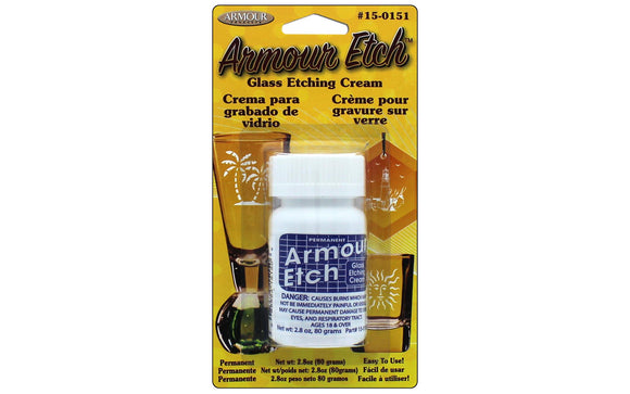 Armour Etch - Glass Etching Cream - Crema para Esmerilar Vidrio - 2.8 oz