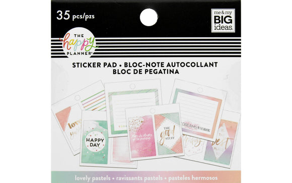 Mini Pad de Stickers para Planners - Lovely Pastels