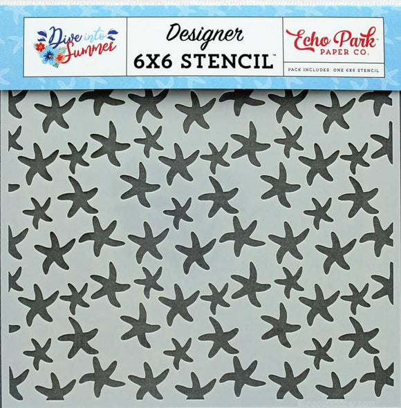 Stencils 6x6 - Estrellas de Mar - Echo Park