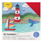 Paquete de Cartulinas de Colores 12x12 - AC Cardstock - Primary